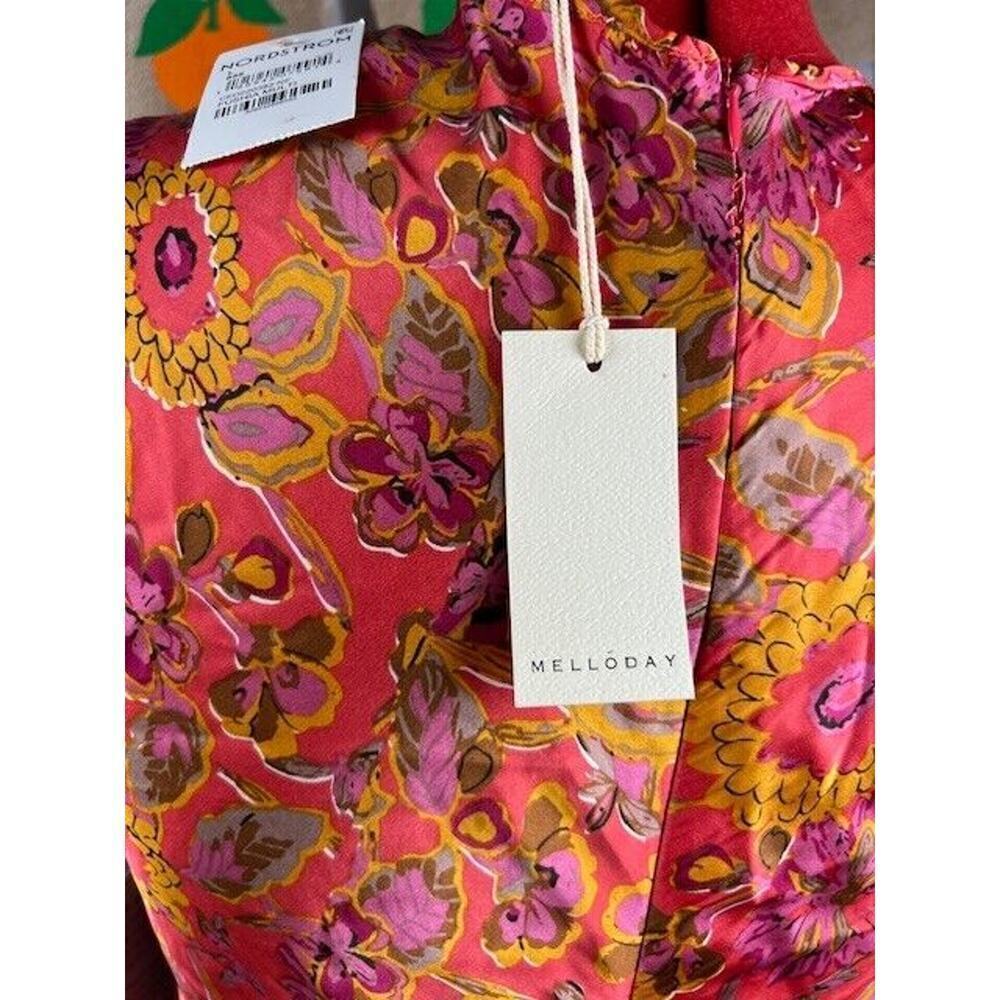 MELLODAY Halter Floral Print Dress Size L - Picture 7 of 9